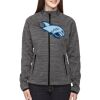 Ladies' Flux Mélange Bonded Fleece Jacket Thumbnail