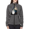 Ladies' Flux Mélange Bonded Fleece Jacket Thumbnail