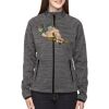 Ladies' Flux Mélange Bonded Fleece Jacket Thumbnail