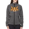 Ladies' Flux Mélange Bonded Fleece Jacket Thumbnail