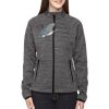 Ladies' Flux Mélange Bonded Fleece Jacket Thumbnail