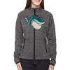 Ladies' Flux Mélange Bonded Fleece Jacket Thumbnail