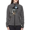 Ladies' Flux Mélange Bonded Fleece Jacket Thumbnail