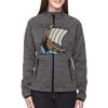 Ladies' Flux Mélange Bonded Fleece Jacket Thumbnail