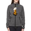 Ladies' Flux Mélange Bonded Fleece Jacket Thumbnail