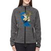 Ladies' Flux Mélange Bonded Fleece Jacket Thumbnail