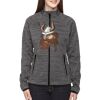 Ladies' Flux Mélange Bonded Fleece Jacket Thumbnail