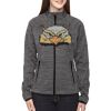 Ladies' Flux Mélange Bonded Fleece Jacket Thumbnail