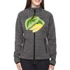Ladies' Flux Mélange Bonded Fleece Jacket Thumbnail
