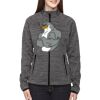 Ladies' Flux Mélange Bonded Fleece Jacket Thumbnail