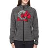 Ladies' Flux Mélange Bonded Fleece Jacket Thumbnail