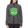 Ladies' Flux Mélange Bonded Fleece Jacket Thumbnail