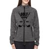 Ladies' Flux Mélange Bonded Fleece Jacket Thumbnail