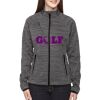 Ladies' Flux Mélange Bonded Fleece Jacket Thumbnail