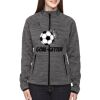 Ladies' Flux Mélange Bonded Fleece Jacket Thumbnail