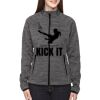 Ladies' Flux Mélange Bonded Fleece Jacket Thumbnail