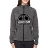 Ladies' Flux Mélange Bonded Fleece Jacket Thumbnail