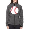 Ladies' Flux Mélange Bonded Fleece Jacket Thumbnail